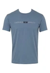 Emporio Armani T-Shirt Kurzarmshirt Blau/Hellblau