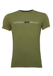Emporio Armani T-Shirt Kurzarmshirt Dunkelgrün