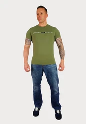 Emporio Armani T-Shirt Kurzarmshirt Dunkelgrün