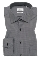 Eterna Langarmhemd MODERN FIT Grau/Braun/Dunkelgrau