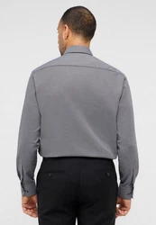 Eterna Langarmhemd MODERN FIT Grau/Braun/Dunkelgrau