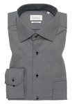 Eterna Langarmhemd MODERN FIT Grau/Braun/Dunkelgrau