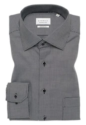 Eterna Langarmhemd MODERN FIT Grau/Braun/Dunkelgrau
