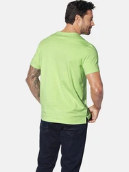 Jan Vanderstorm T-Shirt EILI Norwegen-Print Grün/Türkis/Neonfarben