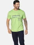 Jan Vanderstorm T-Shirt EILI Norwegen-Print Grün/Türkis/Neonfarben