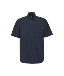Mammut Kurzarmhemd Lenni Shirt Herren Dunkelblau/Hellblau/Blau