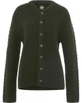 Hammerschmid Strickjacke Anton Dunkelgrün/Grün