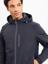 bugatti Steppjacke Dunkelblau/Dunkelgrau/Grau