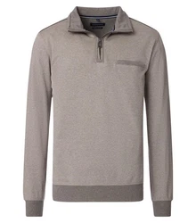 CASAMODA Sweat Troyer Langarm mit Reißverschluss 413572800