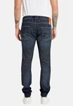 Replay 5-Pocket-Jeans Hose ANBASS Dunkelblau/Blau/Orange