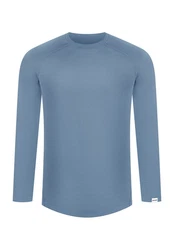 Smilodox Longsleeve Kayden Blau/Grau/Hellblau