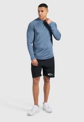 Smilodox Longsleeve Kayden Blau/Grau/Hellblau