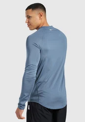 Smilodox Longsleeve Kayden Blau/Grau/Hellblau