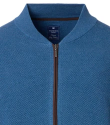 Redmond Cardigan Zipper 627 (1-tlg) Blau/Hellblau