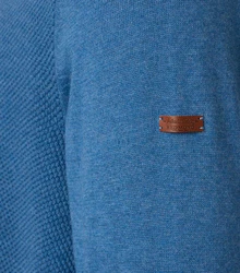 Redmond Cardigan Zipper 627 (1-tlg) Blau/Hellblau