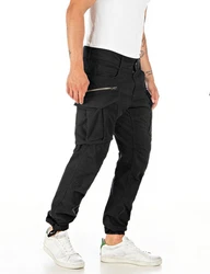 Replay Cargohose Joe Schwarz/Dunkelblau/Khaki