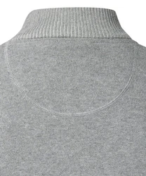Pierre Cardin Steppweste Strickjacke mit Stehkragen Regular Fit Hellgrau/Grau/Dunkelgrau