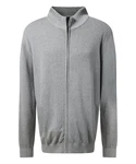 Pierre Cardin Steppweste Strickjacke mit Stehkragen Regular Fit Hellgrau/Grau/Dunkelgrau