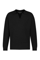 Drykorn Strickpullover Rustino Schwarz/Dunkelgrau