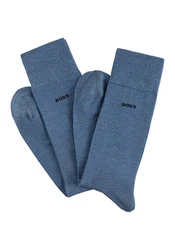 BOSS Businesssocken RS Tom Uni MC (2-Paar) Hellblau/Dunkelblau/Blau/Grau
