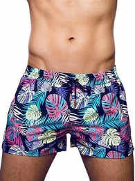 Badeshorts Print Swimshorts Monstera Black L