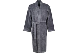 Caw Herrenbademantel Kimono Dunkelblau/Dunkelgrau/Grau/Blau