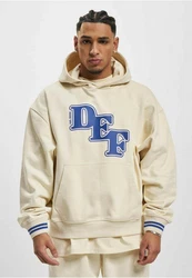 DEF Kapuzensweatshirt Big Hoody Blau/Braun/Beige
