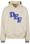 DEF Kapuzensweatshirt Big Hoody Blau/Braun/Beige