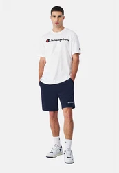 Champion T-Shirt Kurzarmshirt Beige/Rot/Weiß/Creme