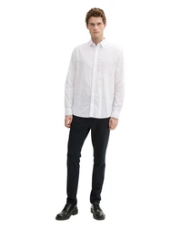 TOM TAILOR T-Shirt Weiß/Hellblau/Creme