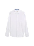 TOM TAILOR T-Shirt Weiß/Hellblau/Creme