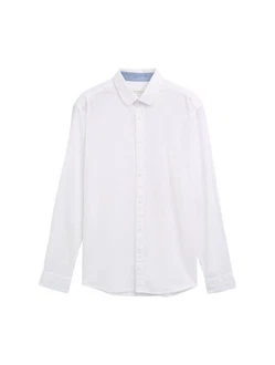 TOM TAILOR T-Shirt Weiß/Hellblau/Creme