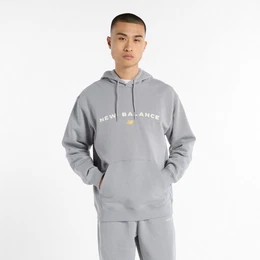 Sweatshirt Reimagined Fleece Graphic Hood Grau