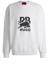 HUGO Sweatshirt Dahrain_RB Lila/Creme/Rot/Schwarz/Braun
