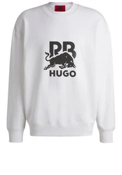HUGO Sweatshirt Dahrain_RB Lila/Creme/Rot/Schwarz/Braun
