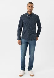 Williot Blusenshirt Mcnary Dunkelblau/Rot/Blau/Hellblau