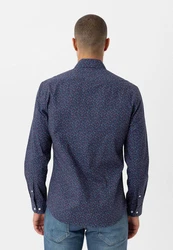Williot Blusenshirt Mcnary Dunkelblau/Blau/Rot