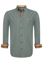 Williot Blusenshirt Mcnary Dunkelgrün/Türkis