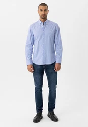 Williot Blusenshirt Lasvegas Hellblau/Blau/Weiß