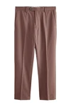 Next Anzughose Strukturierte Tailored Fit Anzughose (1-tlg) Braun/Beige/Lila/Khaki