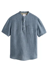 Next Kurzarmhemd Blau/Grau/Hellblau