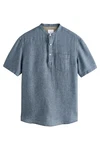Next Kurzarmhemd Blau/Grau/Hellblau