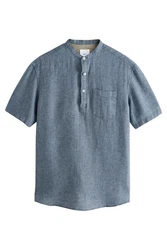 Next Kurzarmhemd Blau/Grau/Hellblau