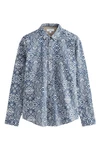 Next Langarmhemd Hellblau/Grau/Blau