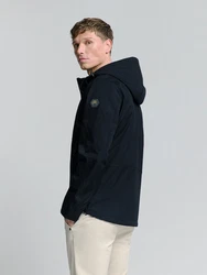 NO EXCESS Anorak Funktionsjacke Dunkelblau/Blau