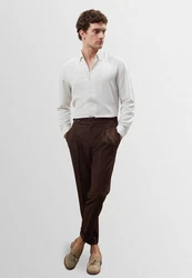 Antioch 7/8-Strandhose Cotonou Braun/Dunkelbraun/Bordeaux/Lila/Dunkelrot