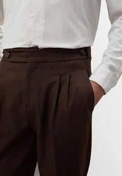 Antioch 7/8-Strandhose Cotonou Braun/Dunkelbraun/Bordeaux/Lila/Dunkelrot