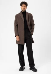 Antioch Wintermantel COAT Grau/Braun/Dunkelrot/Dunkelbraun