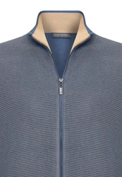 Jacey Quinn Cardigan Overlay Grau/Dunkelblau
