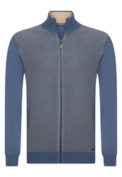 Jacey Quinn Cardigan Overlay Grau/Dunkelblau